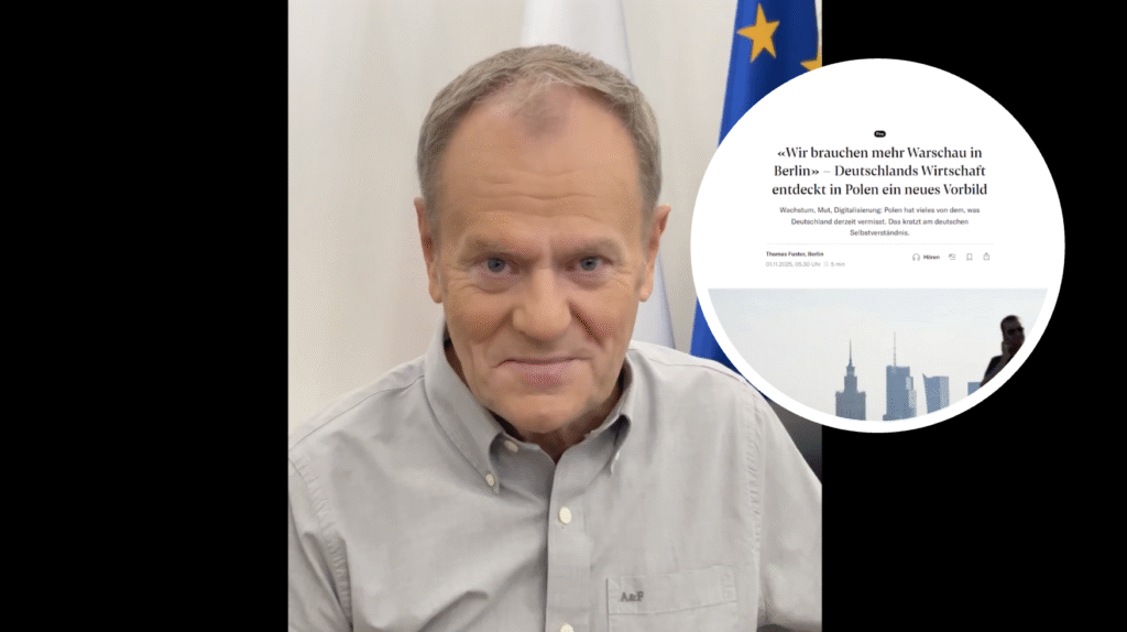 „Potrzebujemy więcej Warszawy w Berlinie”. Szwajcarska gazeta chwali Polskę, Tusk komentuje